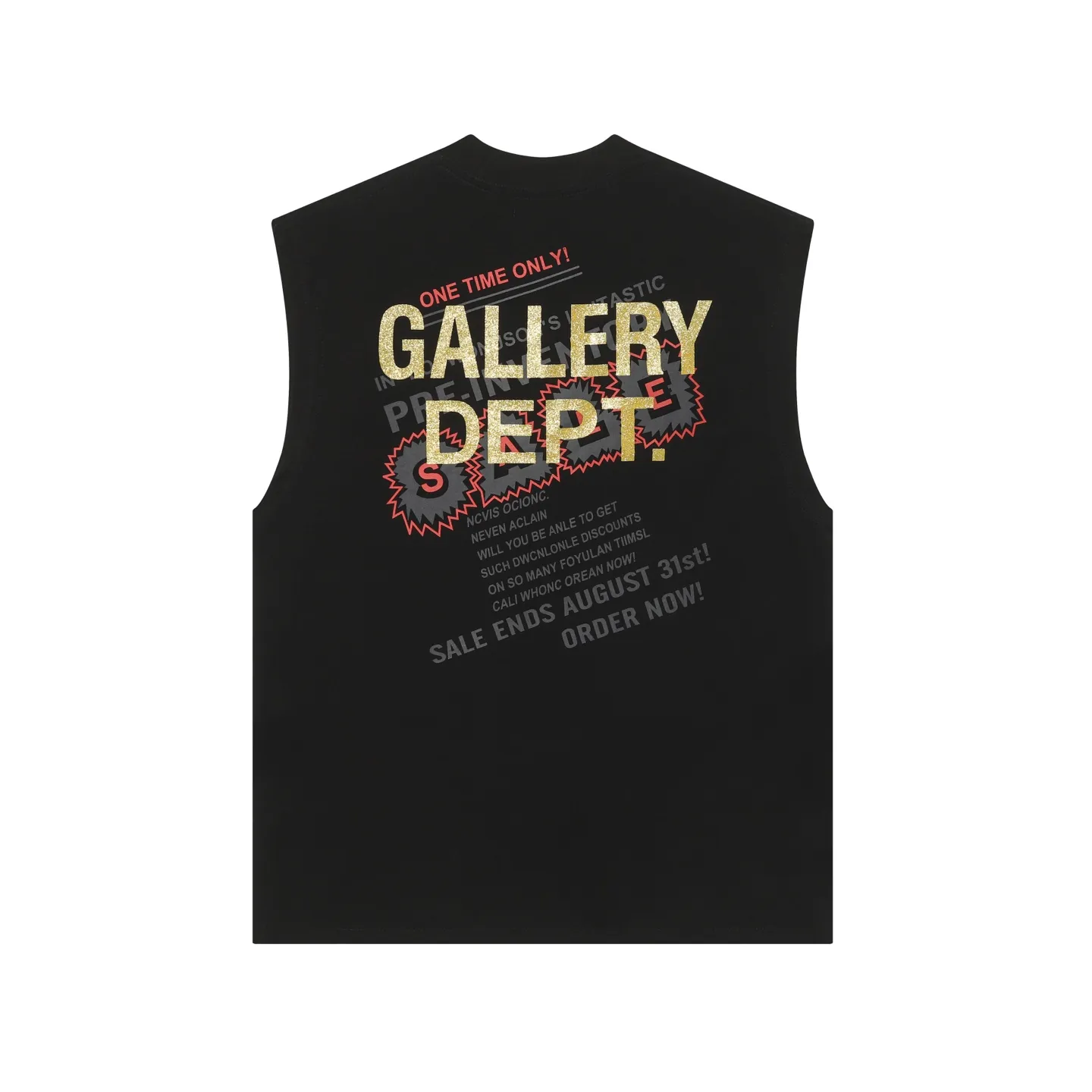 GALLERY.DEPT Summer new sleeveless vest Style number: D3330P104 Color: Black White Size: S M L XL